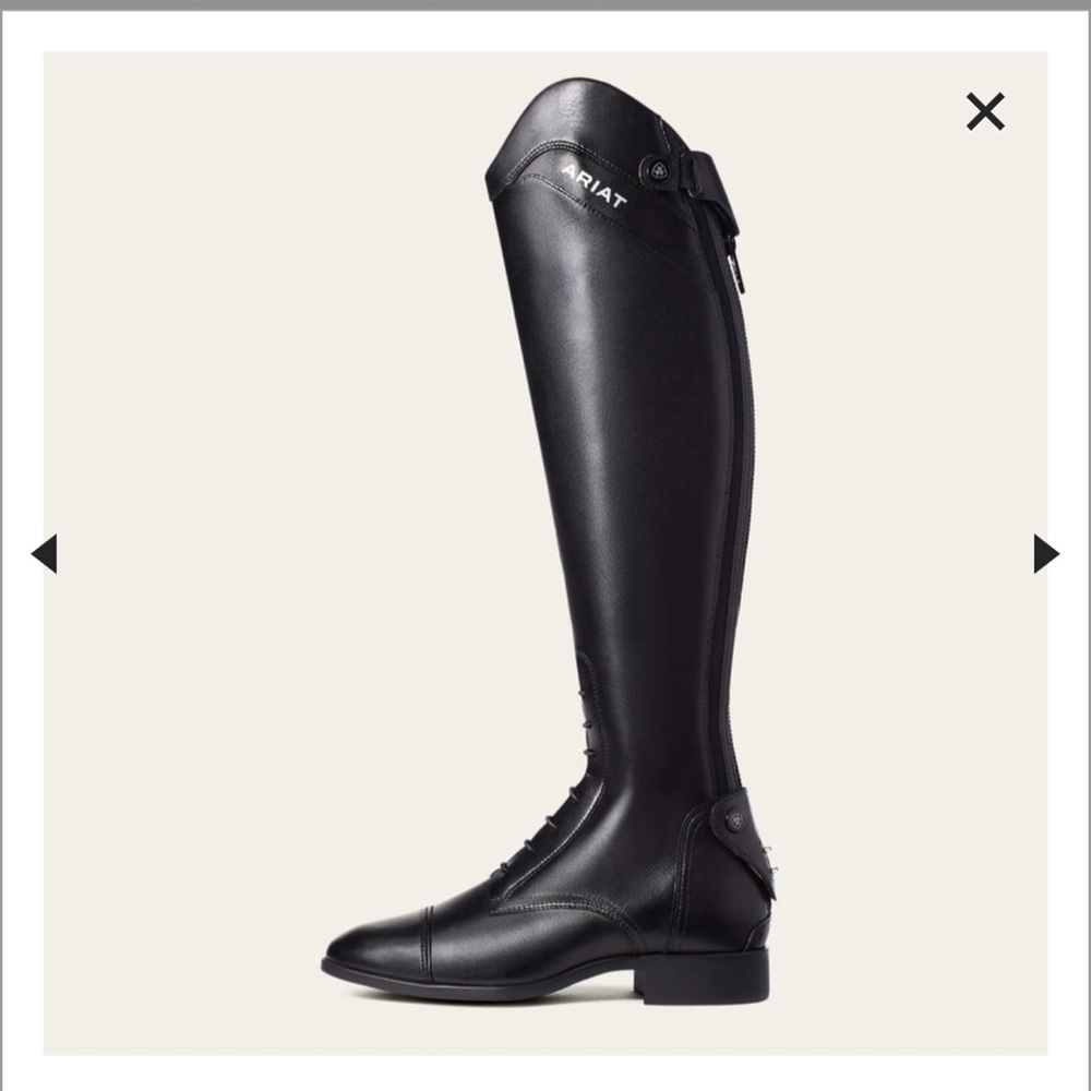 Ariat Women’s 10 US Palisade Calf: Reg Height: Short Black Tall Riding Boots - Picture 2 of 16